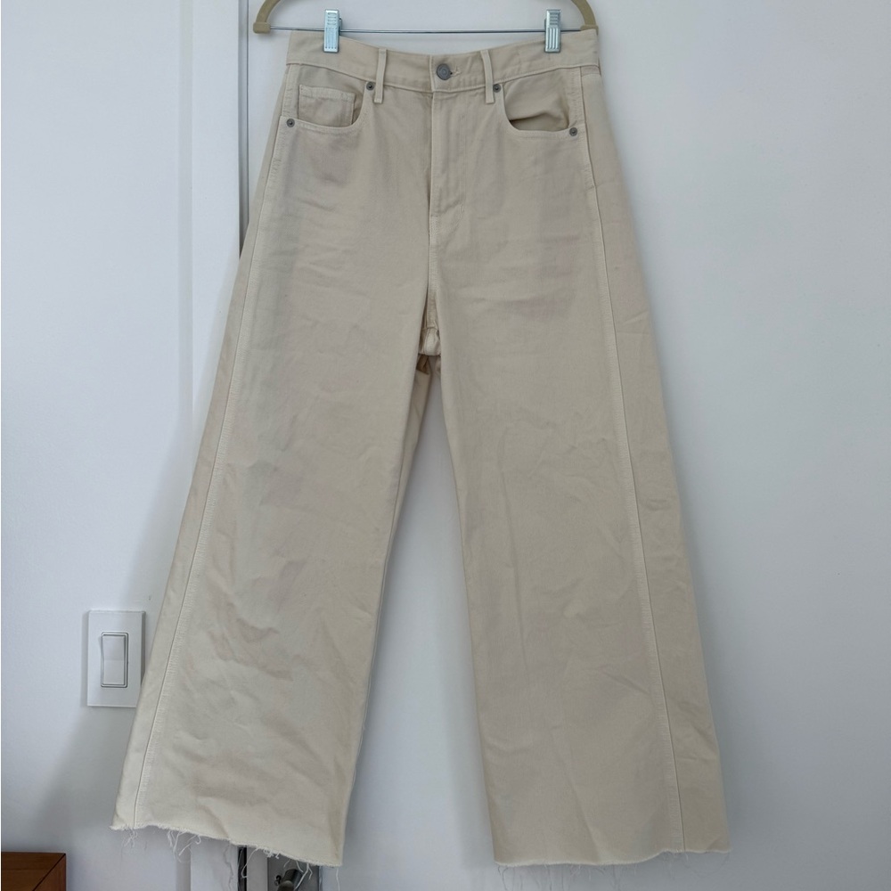 Veronica Beard Taylor wide leg crop jeans